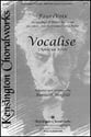 Vocalise SATB choral sheet music cover